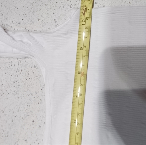 Free People Intimately White Stretchy Ribbed Tank Top - Picture 8 of 8